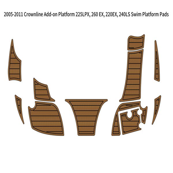 

2005-2011 crownline 225lpx 260ex 220ex 240ls add-on swim platform boat eva floor self backing ahesive seadek gatorstep style floor