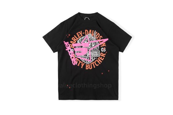 

ss men t shirt pink young thug spder mans women quality foaming printing spider web pattern tshirt fashion tees g2aa, White;black