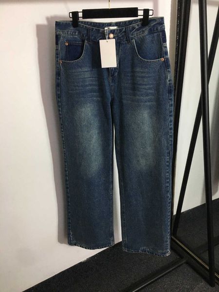 

23ss designer jeans women brand slim high waist wide legs cowboy trousers straight jeans clothing women clothing, Black;white