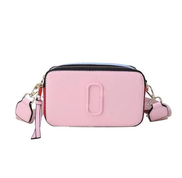 

crossbody bags marc designer bags shoulder bags women camera bag wide shoulder strap handabg leather matching single messenger bag dajidali, Black;red
