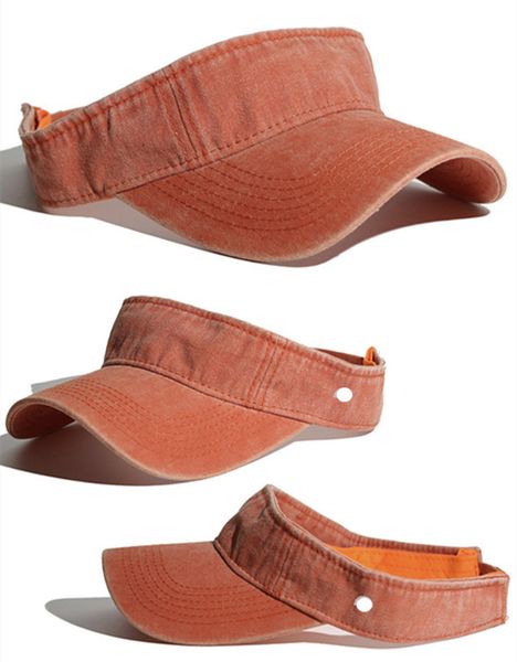 

ll visor cap baseball hats yoga visors denim retro sun cap leisure fashion for sport cap strapback ll8742, Black;white