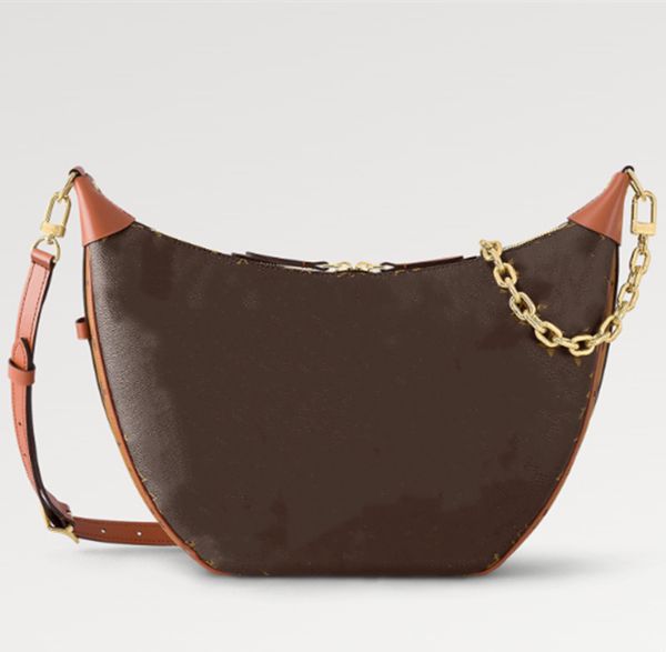 

explosion women's m46311 roomy bag loop hobo luxury designer bags reverse coated canvas cowhide leather trim gold zipped pouch france c