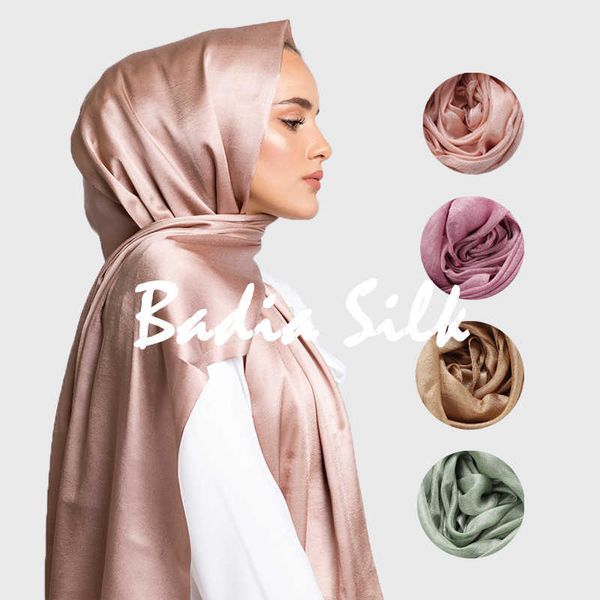 

sarongs 95*180cm one piece solid plain shinny scarf oversize islam shawl head wraps soft long muslim silk linen shimmer hijabs p230323, Blue;gray