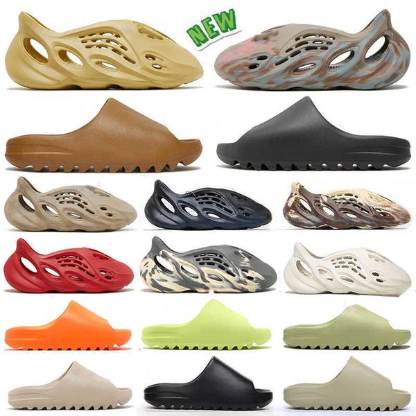 

designer 2023 slippers men woman slider vermillion mineral blue onyx pure sandals slide slipper foam ochre runr bone resin clog desert non-s, Black