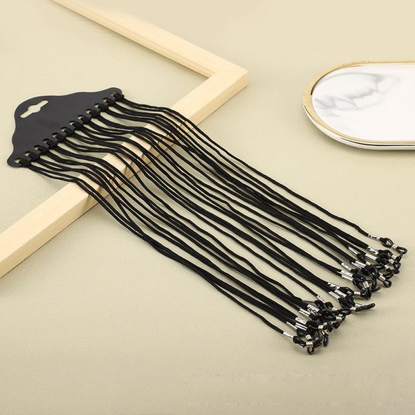 

eyeglasses chains 120pcs black nylon eyeglasses cord spectacle sunglasses eyewear chain reading glasses holder gc-b 230324