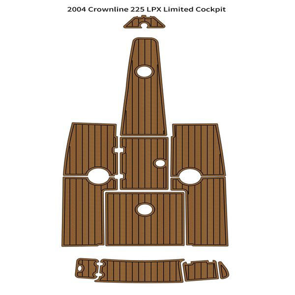

2004 crownline 225 lpx limited swim platform cockpit boat eva teak floor pad mat self backing ahesive seadek gatorstep style floor