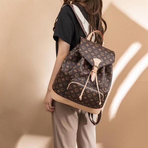 

backpack style luxury print design women's travel bag casual fashion pu student large capacity ladies o0ez#294m