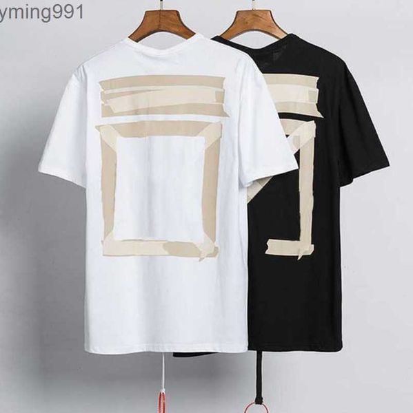 

summer designer luxury men's t shirt offs back arrow x letters brand print women t-shirt casual cotton tees t-shirts hip hop short sle, White;black