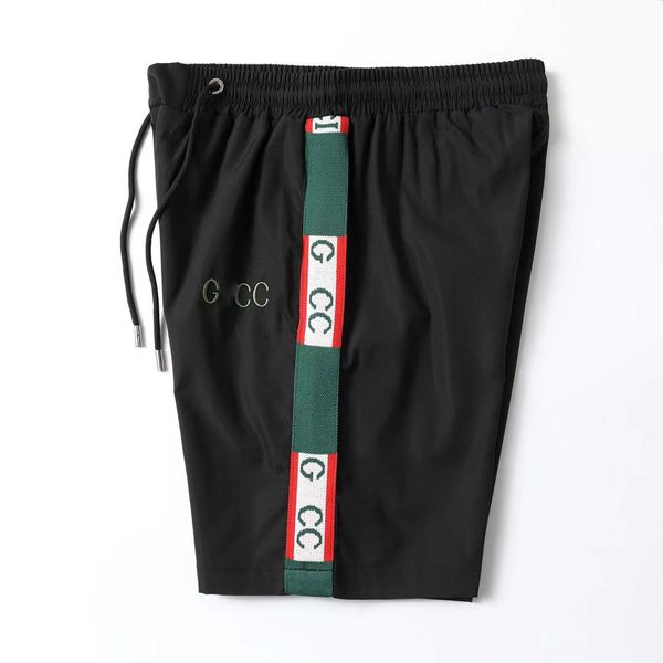 

designer men's shorts mesh red design shorts black and white summer fashion street quick dry swimwear printed board beach pants casual, White;black