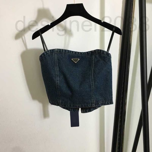 

women's tanks & camis designer summer denim vests women zipper vest trendy personality charm ladies brand clothing 5oh6, White