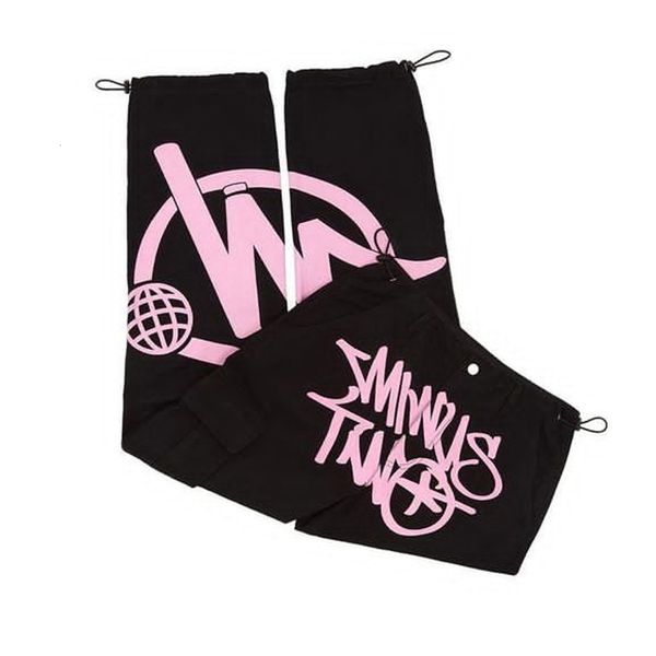 

men's pants y2k overalls black pants men's minus two cargo y2k harajuku fashion casual loose hip hop straight trousers streetwear