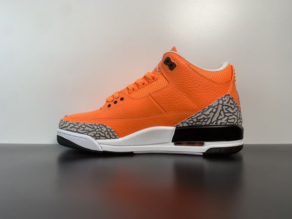 

new release basketball shoes mens jumpman 3 orange grey black cements men women outdoor sneakers trainers ship with shoebox