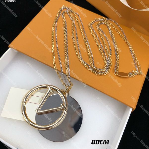 

mens womens clover letter necklace designer jewelry pendant necklaces gold flower necklace link chain with box, Silver