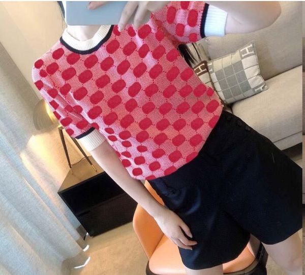 

women's knits t shirt new designers tees short sleeve solid o-neck t -shirts fashion slim knitwear t-shirt, White