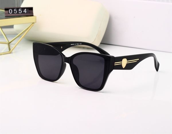 

2023 news luxury designer brand sunglasses rectangle sunglass eyeglass women men glasses womens sun glass uv400 lens with box 0554, White;black
