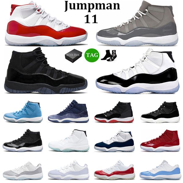 

jumpman 2023 11 basketball shoes men women 11s cherry midnight navy cool grey bred space jam gamma blue low cement grey mens trainers sport