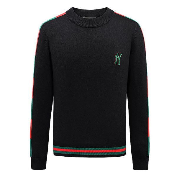 

men's sweaters british style fashion natural color geometric pattern cashmere blend sweater men's classic autumn and winter new pu, White;black