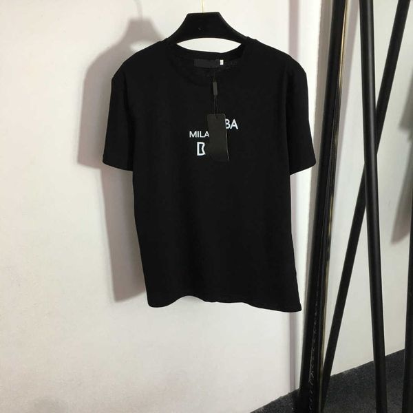 

23ss brand designer clothes women t shirt round neck pure cotton tee womens t-shirt letter printed short sleeve fashion women clothing, White