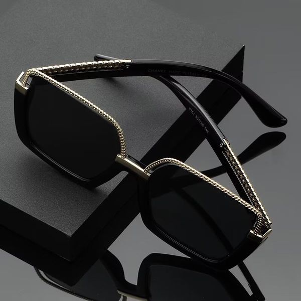 

luxury square sunglasses polaroid lens designer womens mens goggle senior eyewear for women eyeglasses frame vintage metal sun glasses with, White;black