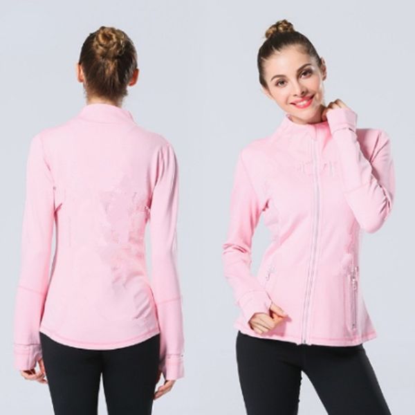 

women's jackets new yoga wear jackets womens designers sports jacket coats double-sided sanding fitness cing hooded long sleeve clothes, Black;brown