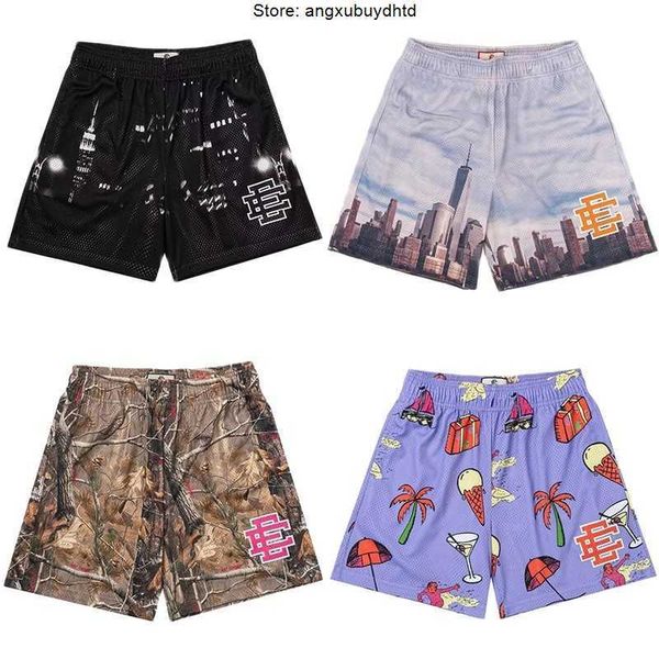 

ee basic short new york city skyline men's casual fitness sports pants summer gym workout mesh men pants, White;black