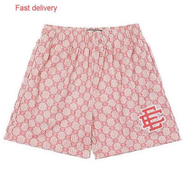 

l3xo quality high polyester nets shorts custom summer eric men emanuel mesh gym jogger 5 inch inseam ee basketball, White;black