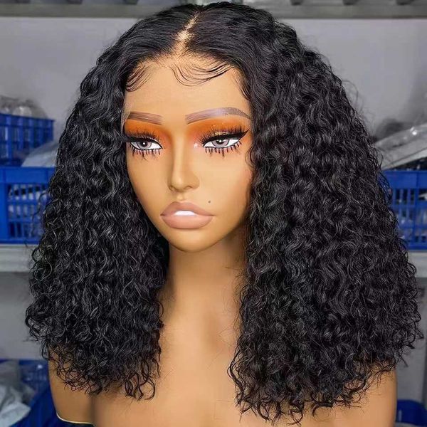 

front lace wig small roll wig set 10a height 13 * 4 front lace wigs230323, Black