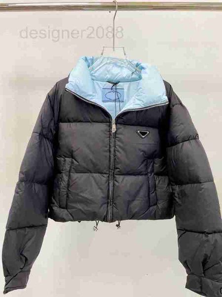 

women's down & parkas designer autumn and winter short down jacket stand collar bread super fashionable warmth retention good design re, Black
