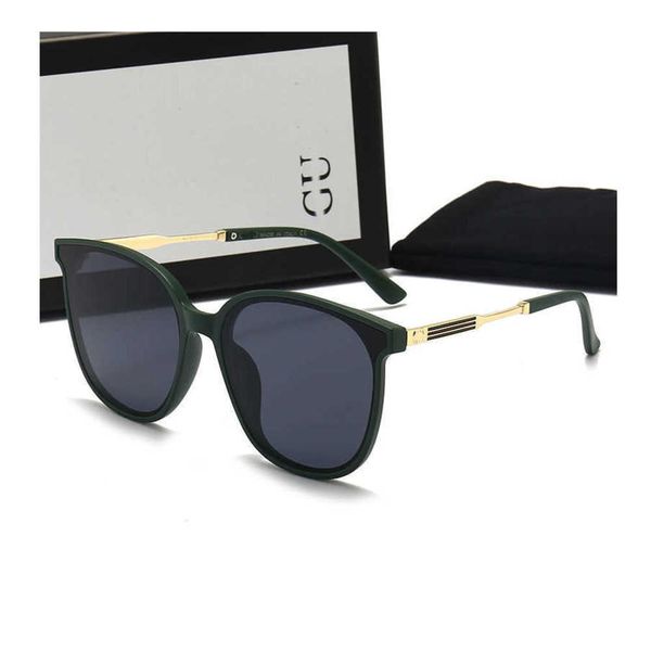 

brand luxury gradient gu sunglass counter packaging womens sunscreen temperament polarized uv proof sun glasses channel designer sunglasses, White;black