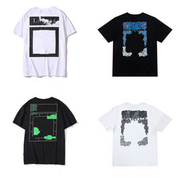 

luxury designer brand men's t shirt offs t-shirts back arrow x letters print women t-shirt casual cotton tees hip hop short sleeve cou, White;black