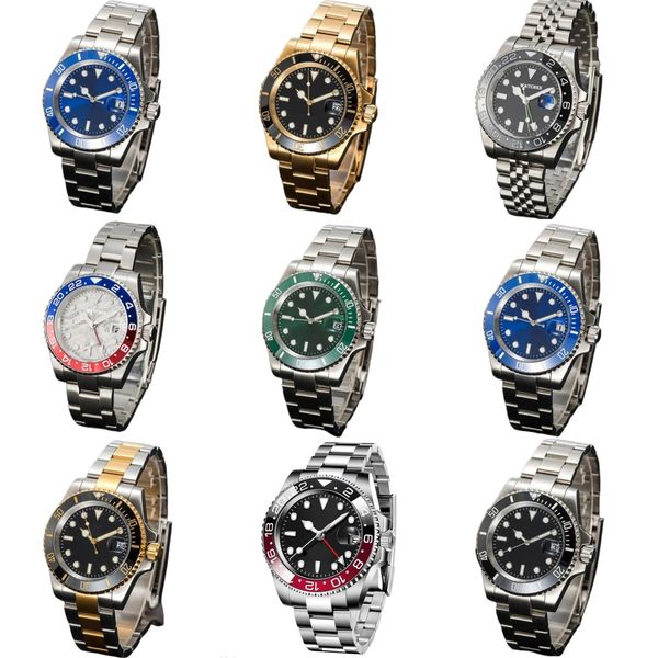 

mens watch designer watches automatic mechanical movement bioceramic luminous sapphire waterproof sports montre luxe wristwatches for men u1, Slivery;brown
