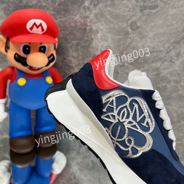 

2023 new luxury designer casual shoes black white sneakers shoes trainers rubber low platform sneaker
