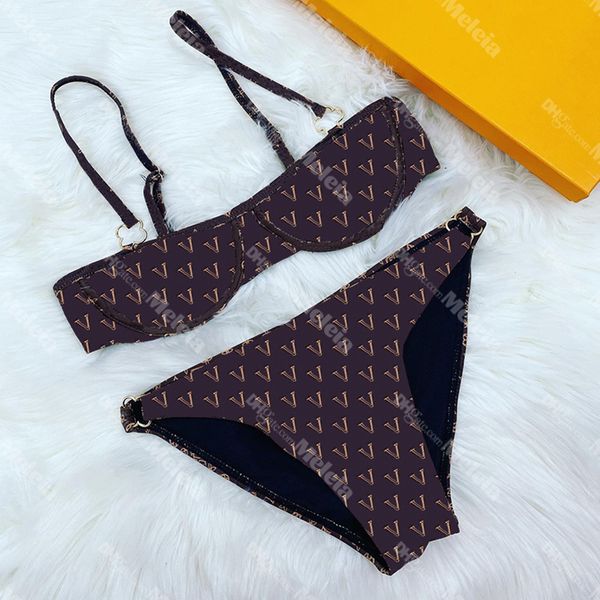 

women swimwear woman designer luxury fashion letter womens swimsuit suit summer beach print bikini swim wear, Black