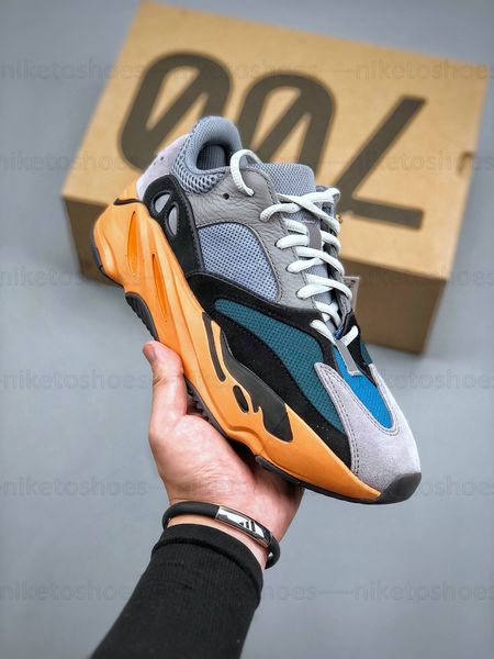 

700 v1 designer v2 wave running shoes casual shoes solid grey cream sunshine fuchsia blue washed orange enflame amber 700s women's snea