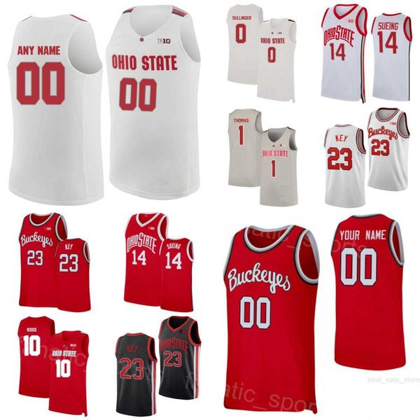 

ohio state buckeyes basketball jerseys college 10 laquinton ross 1 deshaun thomas 0 jared sullinger 11 jerry lucas 34 kaleb wesson ncaa stit, Black