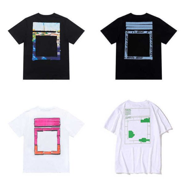 

summer men's luxury t shirt offs back arrow x letters brand designer print women t-shirt casual cotton tees t-shirts hip hop short sle, White;black