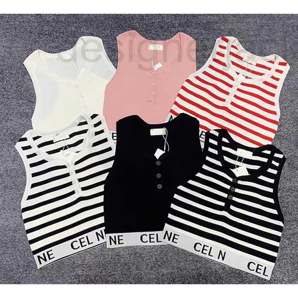 

women's tanks & camis designer spicy girls stripe strap knitted tank layover short fashion fashionable backing sleeveless small a9oy, White