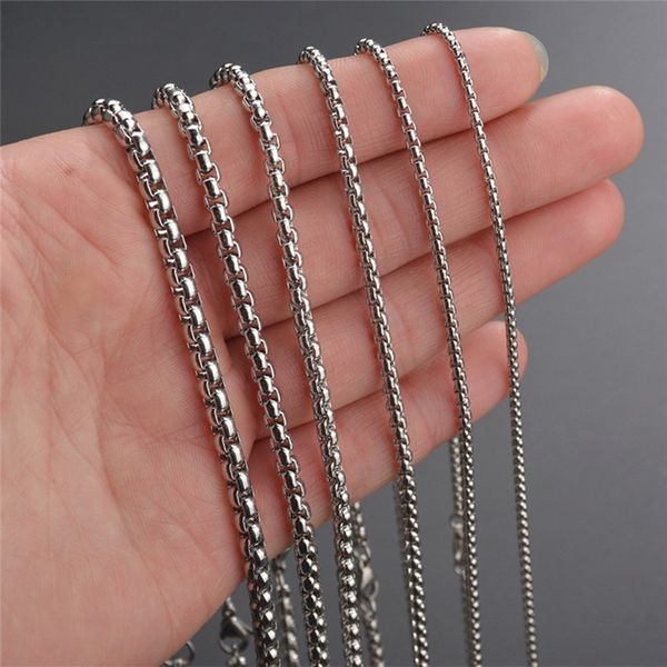 

hiphop necklace designer jewelry stainless steel chains for men gold square link chain south american silver necklaces woman man chokers acc