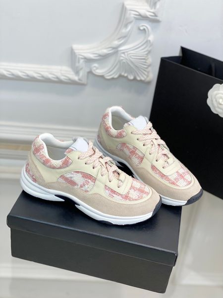 

men luxury designer 2021 women casual shoes fabric suede effect calfskin nylon reflective sneakers velvet mixed fiber fashion size 35-40 jjb, Black