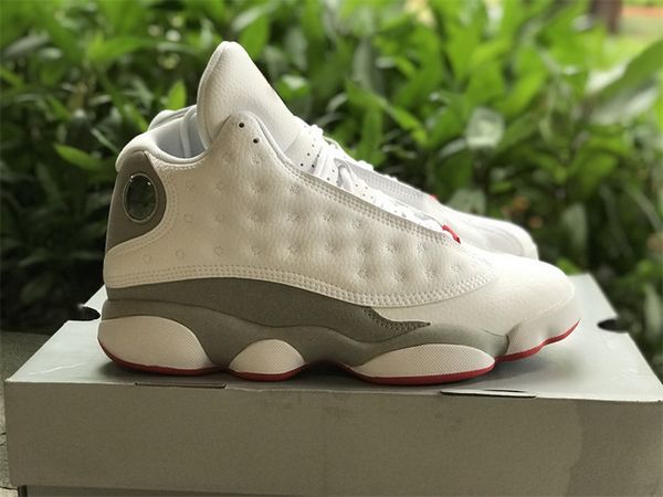 

shoes men 13s white true red wolf grey 13 trainers sports sneakers 414571-160