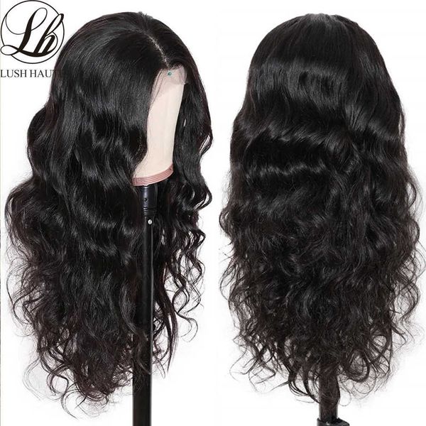 

synthetic wigs body wave 13x4 lace front wigs synthetic long t part nature black for women glueless 180% density hair 230227
