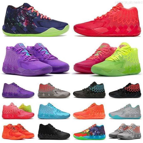 

with box basketball sneaker og boots lamelo ball shoes boots mb01 rick and morty galaxy buzz city black blast queen citys rock ridge red mb.