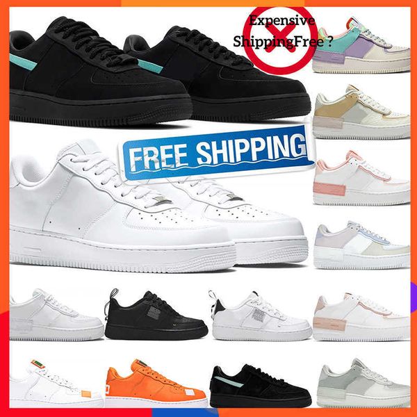 

2023 hipping designer casual shoes offs white af1 platform mens trainers for men airforce one women shadow black white pistachio frost wheat