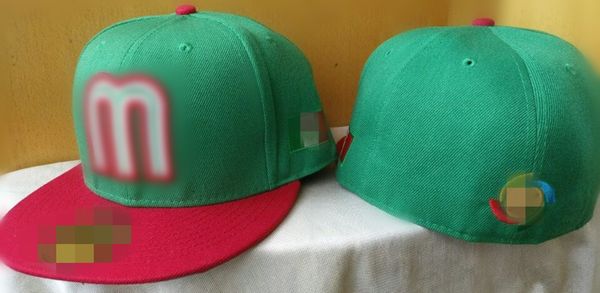 

2023 mexicoo fitted caps letter  hip hop size hats baseball caps flat peak for men women full closed h3-3.24, Blue;gray
