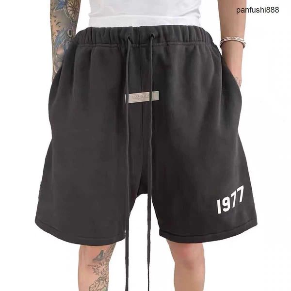 

foggg men s casual shorts correct version fogg fear god season 8 double flocking 1977 high street loose shorts capris, White;black
