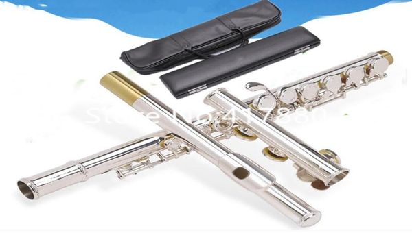 

brand flute instrument 471 211 271 312 411 multiple model silver 16 17 hole open or closed holes with case5090268