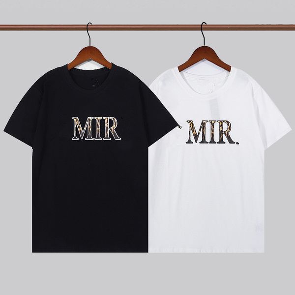 

t shirt mens designer tshirt clothes crew neck american retro letters into color printing short sleeve t-shirt lovers t shirts for men desig, White;black
