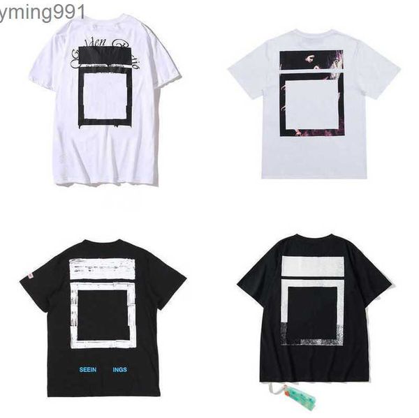 

classics offs luxury mens t shirt designer brand t-shirts casual summer tees women back arrow x print t-shirt couples sports tshirts hip ho, White;black