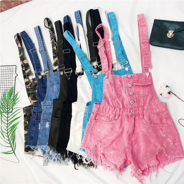 

casual dresses denim jumpsuits short overalls for women fashion rompers bodysuit large cotton playsuits roupas female pink romper 230324, Black;gray