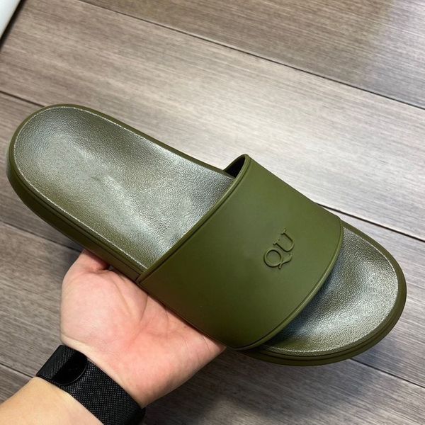 

2023 designer mens women slippers summer sandals beach slide flat platform ladies sandali slides home shoes flip flops striped embroidery pr, Black